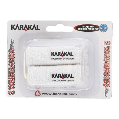 Karakal Sweatband white 2-pack