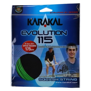 Karakal Squash String Evolution 115g green 10m Set