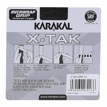 Karakal Overgrip X-Tak 0.6mm orange 3 pack