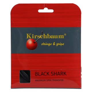 Kirschbaum Tennis String Black Shark (Durability+Spin) black 12m Set