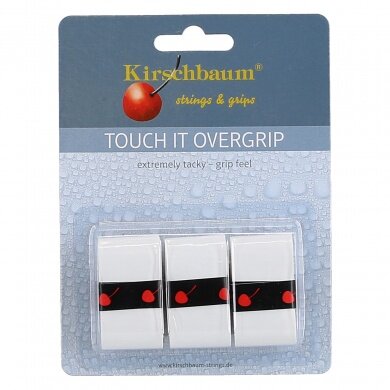 Kirschbaum Overgrip Touch it 0.5mm (extreme grip) white 3-pack