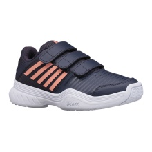 KSwiss Tennis Shoes Court Express Strap Allcourt Blue-Grey/Peach Toddlers