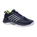 KSwiss Tennis Shoes Hypercourt Supreme 2 HB Clay/Sand Court - peacoat blue/white/lime green Men