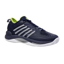 KSwiss Tennis Shoes Hypercourt Supreme 2 HB Clay/Sand Court - peacoat blue/white/lime green Men