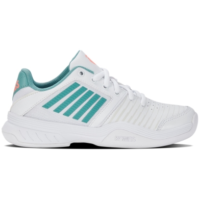 KSwiss Tennis Shoes Court Express Indoor/Carpet/White/Mint Girls