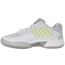 KSwiss Tennis Shoes Hypercourt Express 2 HB Clay/Sand Court 2024 White/Grey/Lime Green Women