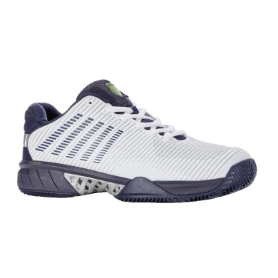 KSwiss Tennis Shoes Hypercourt Express 2 HB Clay/Sand Court 2024 - white/peacoat blue/silver Men