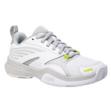 KSwiss Tennis Shoes Speedex HB Clay/Sand Court - white/grey/lime green Women