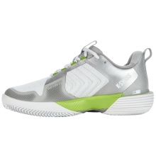 KSwiss Tennis Shoes Ultrashot 3 HB Clay/Sand Court White/Grey/Lime Green Women