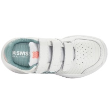 KSwiss Tennis Shoes Court Express Velcro Allcourt white/blue Toddlers