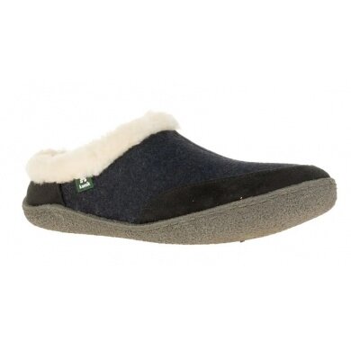 Kamik Slippers Cabin made of felt and micro-suede black Men