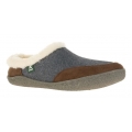 Kamik Slippers Cabin made of felt and micro-suede brown Men