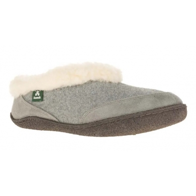 Kamik Slippers Chalet made of felt and micro-suede grey Women