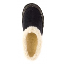 Kamik Slippers Nutmeg Micro-Suede and Flannel Black Women