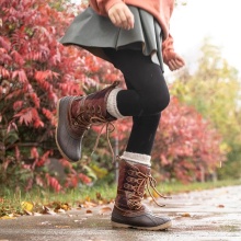 Kamik Winter Boots Sierra (seam-sealed, waterproof) dark brown Kids