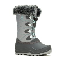 Kamik Winter Boots Snowangel - Made in Canada, waterproof - charcoal grey/mint children