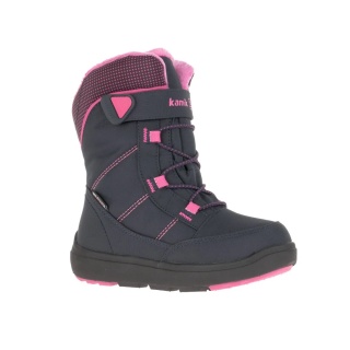 Kamik Winter Shoes Stance2 (waterproof, breathable) navy blue/magenta Kids