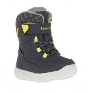 Kamik Winter Shoes Stance2 (waterproof, breathable) navy blue/yellow Kids