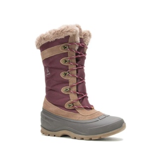 Kamik Winter Boots Snovalley 4 (Suede, Waterproof) Burgundy Women