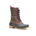 Kamik Winter Boots Sienna 3 (Leather, Waterproof, Made in Canada) Olive Green Women