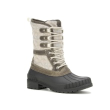 Kamik Winter Boots Sienna 3 (Leather, Waterproof, Made in Canada) Light Grey Women