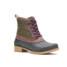 Kamik Winter Boots Sienna Mid 2 Leather - Made in Canada - Olive Green Women