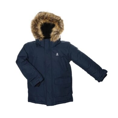 Kamik Winter Jacket Parka Aden (wind and waterproof, reflective) navy blue Kids