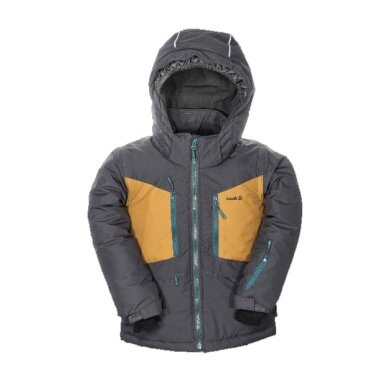 Kamik Winter Jacket Max (wind and waterproof, reflective) coal grey/bronze Children