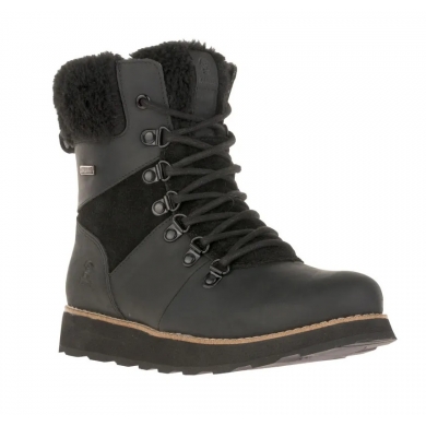 Kamik Winter Boots Ariel Flannel Suede/waterproof black Women