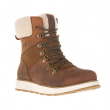 Kamik Winter Boots Ariel Flannel Suede/Waterproof Cognac Brown Women