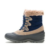 Kamik Winter Boots Snovalley 5 (Suede, Waterproof) Navy Blue/Brown Women