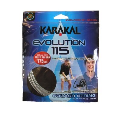 Karakal Squash String Evolution 115 silver 10m Set