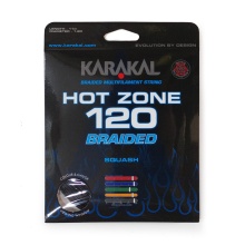 Karakal Squash String Hot Zone Braided 120 (Power+Control) 1.20mm black 11m Set