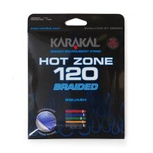 Karakal Squash String Hot Zone Braided 120 (Power+Control) 1.20mm blue 11m Set