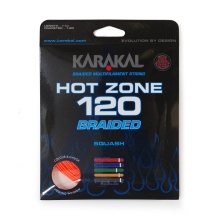 Karakal Squash String Hot Zone Braided 120 (Power+Control) 1.20mm orange 11m Set