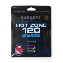 Karakal Squash String Hot Zone Braided 120 (Power+Control) 1.20mm red 11m Set