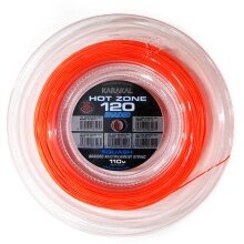 Karakal Squash String Hot Zone Braided 120 (Power+Control) 1.20mm orange 110m Roll