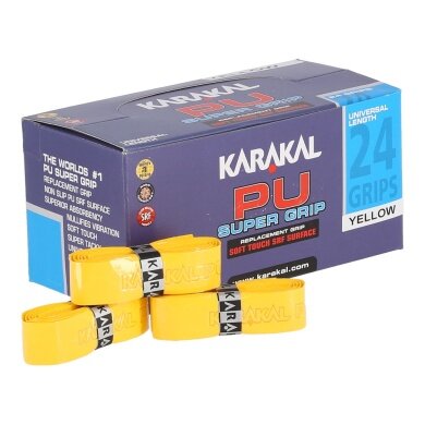 Karakal Basic PU Super Grip 1.8mm yellow 24 pack