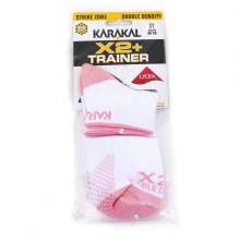 Karakal Indoor Sock X2+ Trainer white/pink - 1 pair