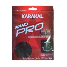 Karakal Badminton String Nano Pro 66 black 10m Set