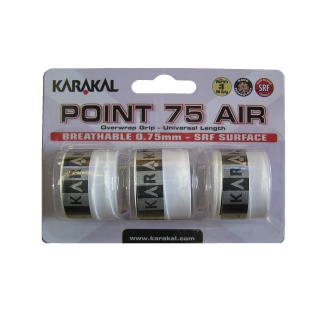 Karakal Overgrip Point Air 0.75mm white 3 pack