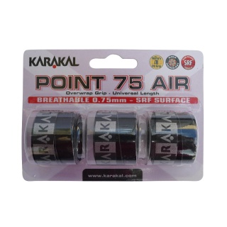 Karakal Overgrip Point Air 0.75mm black 3 pack