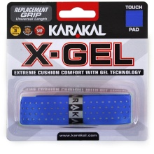 Karakal Base Grip X-Gel (Shock absorption, smooth perforated) 2.2mm blue