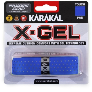 Karakal Base Grip X-Gel (Shock absorption, smooth perforated) 2.2mm blue