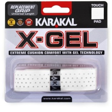 Karakal Base Grip X-Gel (Shock absorption, smooth perforated) 2.2mm white