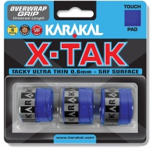 Karakal Overgrip X-Tak 0.6mm blue 3 pack