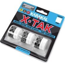 Karakal Overgrip X-Tak 0.6mm white 3 pack