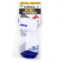 Karakal Indoor Sock X2+ Trainer white/dark blue - 1 pair