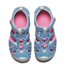 Keen Sandal Seacamp II CNX (Synthetic/Textile, Quick-lacing system with Velcro) light blue/pink children