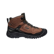 Keen Targhee IV Mid WP Walking Shoes (Nubuck Leather, Waterproof) Brown/Black Men's